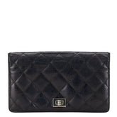 シャネル マトラッセ 長財布 A35304 ブラック ラムスキン レディース CHANEL 【中古】